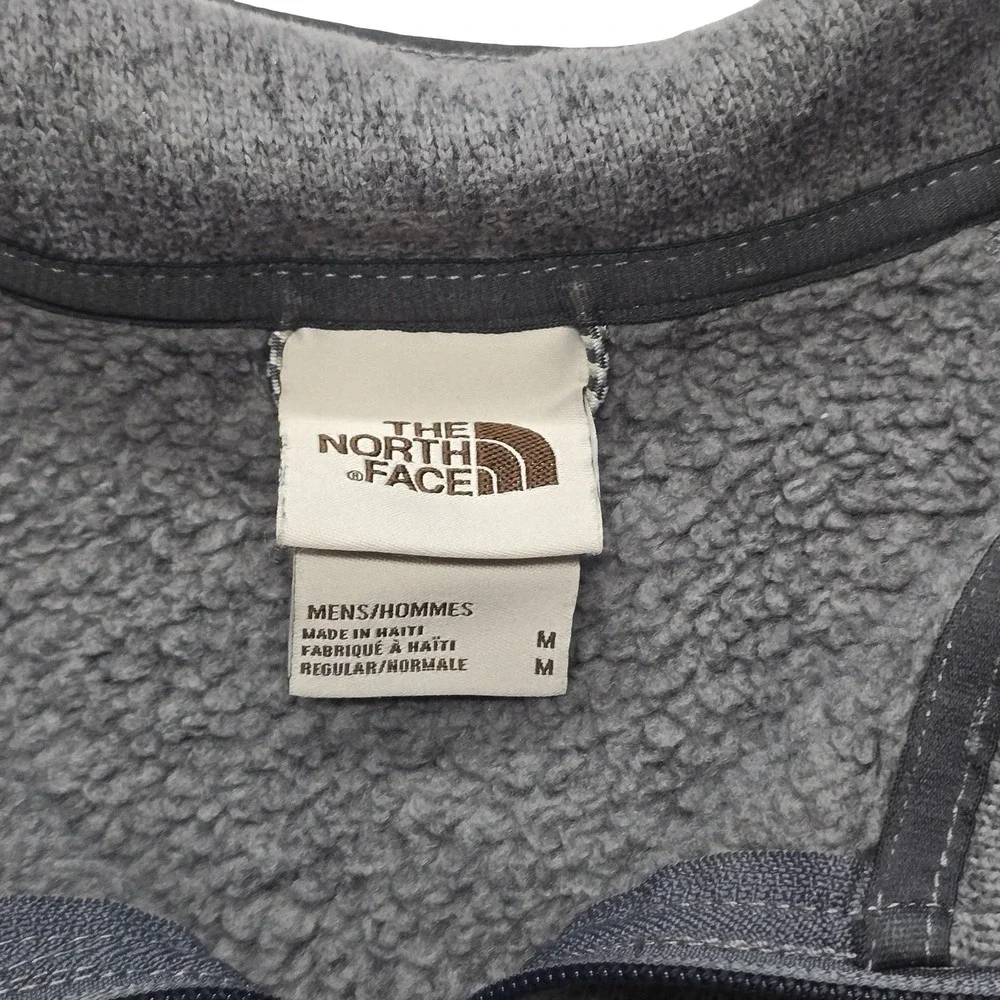 The North Face Fleece Quarter Zip Pullover Gray Outdoor Casual‎ Men's M